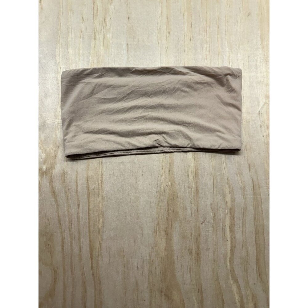 Skims Fits Everybody Bandeau Bra Beige‎ S Strapless Comfort Lined Compression